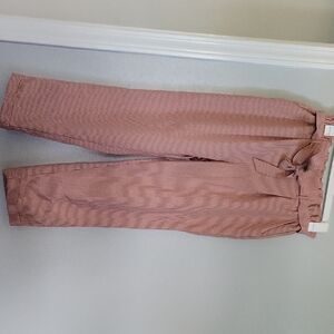 Sienna Sky Pink and White Striped Pants